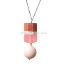 Fashion Bohemian Holz Harz Bead Halskette